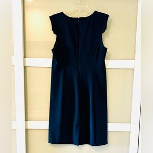 Peacock Blue Sleeveless Sheath Dress